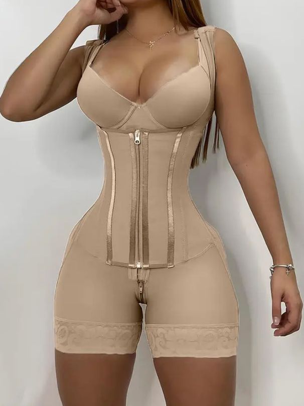 Collant modellanti in un unico pezzo, in rete, per donna, che rassoda la vita, solleva l'addome e solleva i fianchi._voghion.com