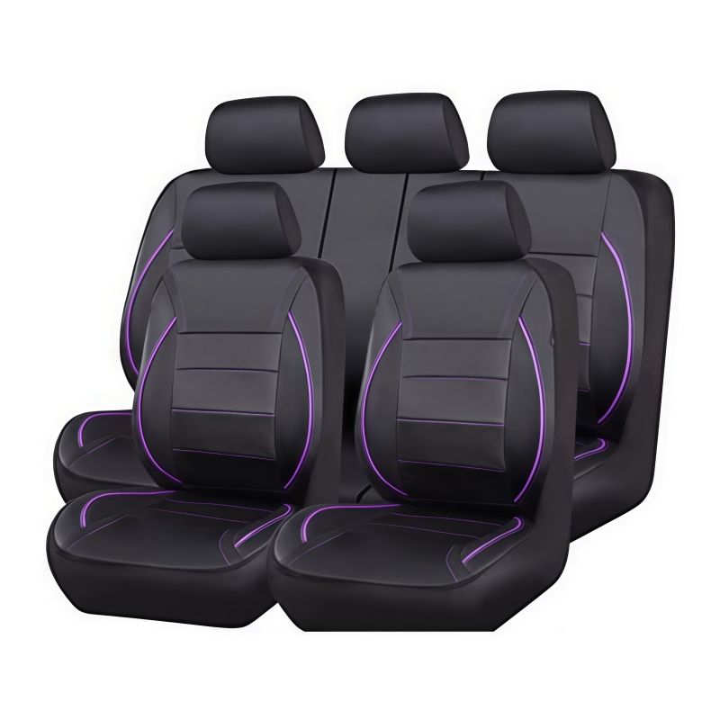 Uniwersalny skórzany pokrowiec na 5 miejsc, pełny pokrowiec na SUV-a, miękki i lekki, ochronny pokrowiec na fotel samochodowy_voghion.com
