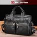 Borsa da uomo in pelle, borsa a tracolla monospalla, primo strato in pelle bovina, grande capacità, borsa per computer aziendale retrò_voghion.com