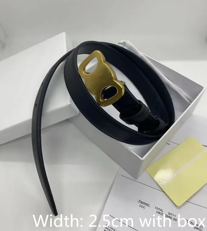 Designer-Mode-Gürtel mit glatter Schnalle, Retro-Design, dünne Taillengürtel für Männer und Frauen, Breite 2,5 cm, echtes Rindsleder, 3 Farben_voghion.com