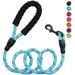 Pet Supplies Reflective Multi-color Nylon Round Rope Large Medium-sized Explosion-proof Dog Foam Handle Leash_voghion.com