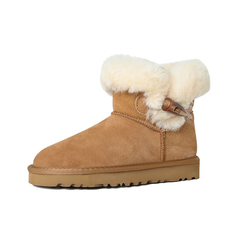 designer Boots Snow Fur Furry Winter Womens Boots Thick Bottom Plush Shoes Mar Tin Boot Mens Booties_voghion.com