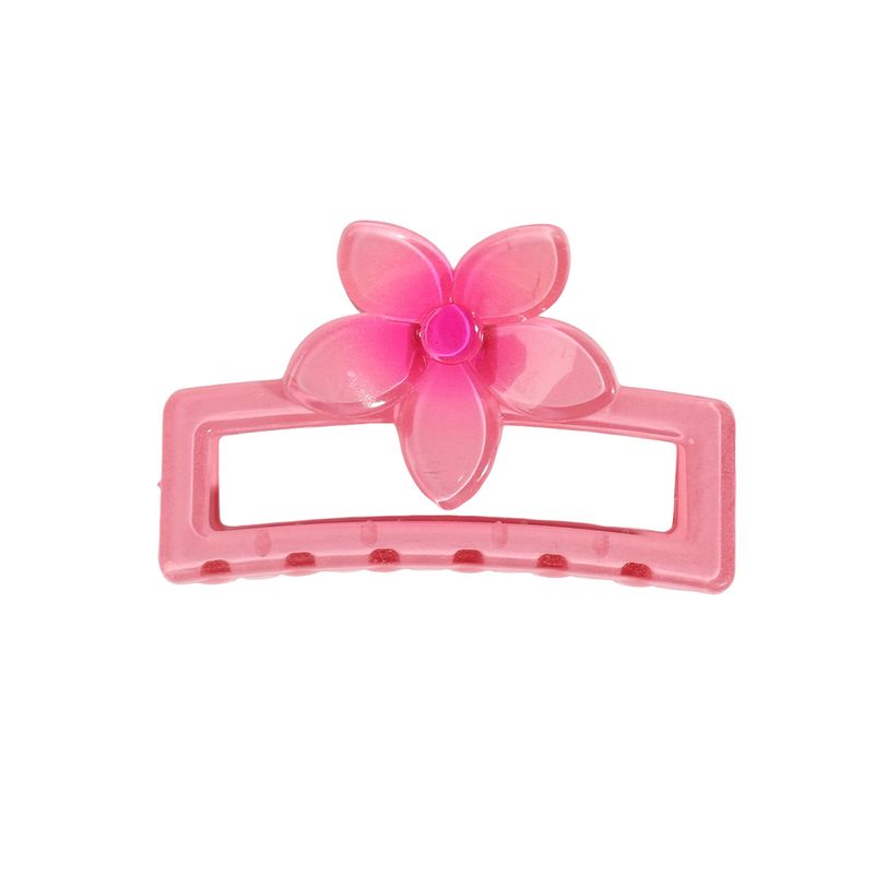 Neuer hohler quadratischer Blumenclip, Gelee-Farbverlauf, süßer und frischer Hinterkopf-Dutt, großer Hai-Clip_voghion.com