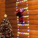 LED Christmas Santa Climbing Ladder Lights – Waterproof Holiday Decor For Windows, Walls & Trees (Warm White & Multicolor, Battery/USB Powered)_voghion.com