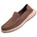Voyage Voyage New Oil Wax Matte Soft Top Layer Cowhide Lace-up Lightweight Casual Comfortable Slip-on Driving Loafers Men's Leather_voghion.com