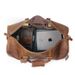 Crazy Horse Travel First Layer Cowhide Handheld Gym Duffel Genuine Leather Shoe Slot Single Shoulder Crossbody Bag_voghion.com