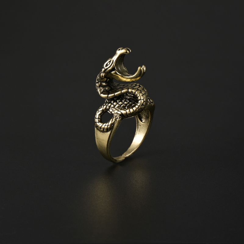 Medusa Queen Male Trendy Man, Palenie papierosów, Biżuteria ręczna, Pierścień do jedzenia, Dominujący_voghion.com