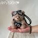 Niedliche Kamera Panda Plüsch Rucksack Anhänger Schlüsselanhänger Bär hängen Ornament kreative High-End-Geschenk Pilot_voghion.com