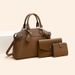 Set di borse tote 3 in 1 moderne per donna: borsa a tracolla e a spalla in pelle PU di grande capacità con tracolla staccabile, elegante borsa coordinata madre-figlia_voghion.com