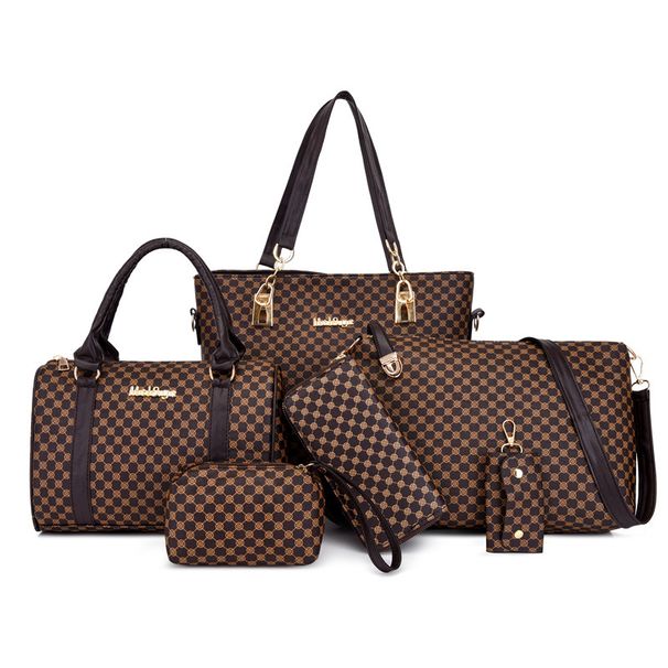 Set di borse da donna - Borsa a tracolla e tote capiente con stampa elegante (set coordinato madre-figlia)_voghion.com