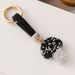 Internet-Berühmtheit Kreativer Volldiamant Keramik Pilzbeutel Ring Auto Schlüsselanhänger Damenmode Anhänger_voghion.com