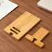 Lazy Smartphone Stand Desktop Wooden Holder Removable Charging Cable Port For IPhone Samsung Xiaomi Retro Cell Phone_voghion.com