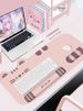 Unbeatable Quality Original Cute Cat Oversized Mouse Pad Table Mat Wristband Thickened Computer Keyboard Pink Girl Office Wrist Rest_voghion.com