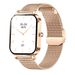 Ultradünne Smartwatch – 7 mm Roségold-Milanaise-Mesh mit Fiebererkennung, magnetischer Aufladung und Spritzwasserschutz für Mode und Funktion_voghion.com