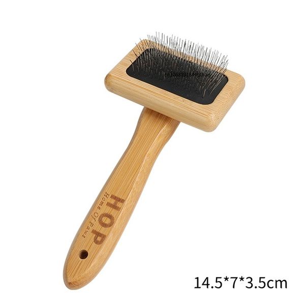 Peine MOONBIFFY para perros y gatos, fabricado en bambú y acero inoxidable, de PawParty Store_voghion.com