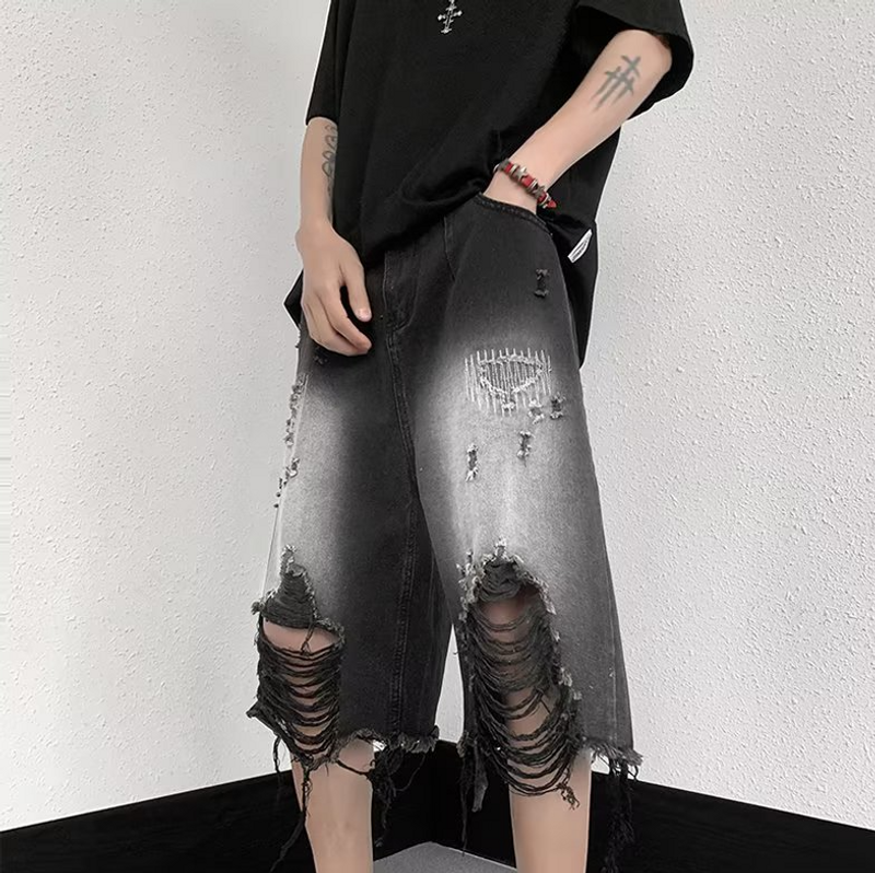 Abbigliamento Uomo Pantaloncini in Denim da Uomo Pantaloncini Jeans da Uomo_voghion.com