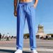 Men’s Straight-Leg Twill Casual Pants – Lightweight Polyester, Drawstring Waist (8 Colors, S-XXXL)_voghion.com