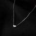 Sterling Silver Small Heart Necklace For Women, Niche Light Luxury High-End Design Clavicle Pendant Neck Chain Sweater_voghion.com