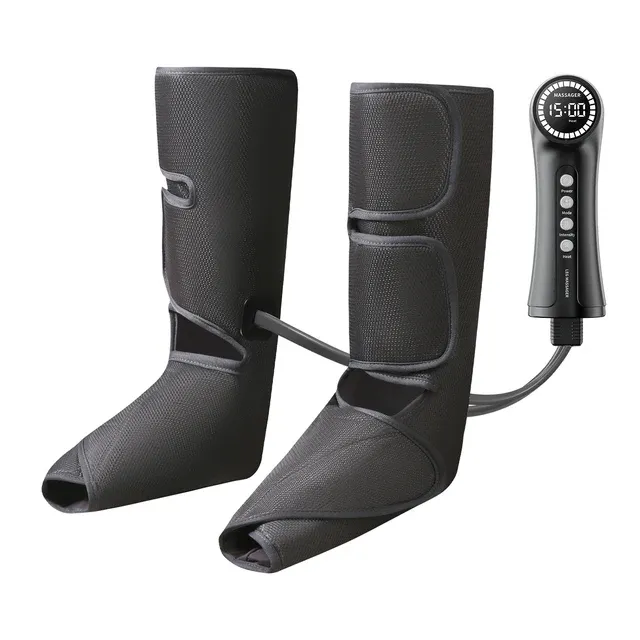 Kāju pēdu masieris ar siltumu, gaisa kompresijas cirkulāciju un sāpju mazināšanu, noderīga pietūkušu kāju tūska, lieliska dāvana sievietēm_voghion.com