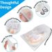 10 stücke Frosted Transparent Spielzeug Lagerung Tasche Doppel Schublade Tasche Reise Schuh Kunststoff Verpackung Tasche Handtuch Wasserdichte Tasche_voghion.com