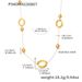 Sugar Cube Hammer Pattern Ring Light Hollow Polished Egg Shaped Long Sweater Chain Niche Design Titanium Steel Clavicle Chain Jewelry_voghion.com