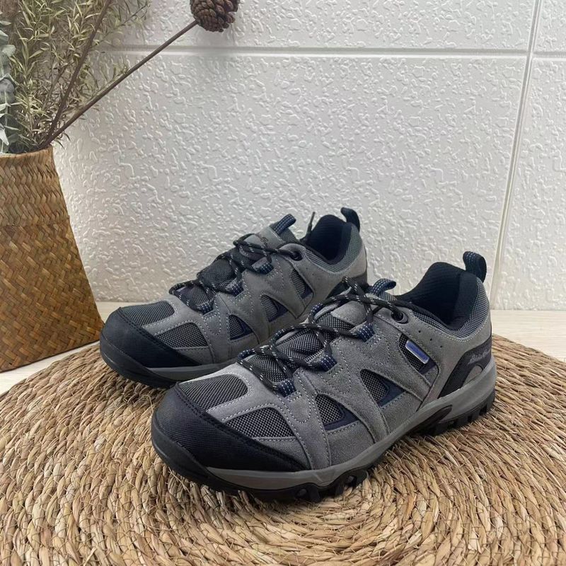 France men's leather waterproof outdoor shoes wear-resistant non-slip hiking cross-country shoes comfortable shock-absorbing mountaineering shoes_voghion.com