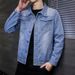 Men's Denim Jacket Men's Korean Version Slim Fit Spring Autumn Loose Jacket Denim Top_voghion.com