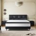 FULL Size 12 Inch Hybrid Mattress Individual Pocket Spring 7-Zoned Memory Foam Knitted Cover CertiPUR-US White_voghion.com