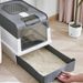 Cat Litter Fully Enclosed, Deodorized, Top In, Extra Large Anti Splash Excrement Sand Basin, Toilet, Cat Supplies_voghion.com