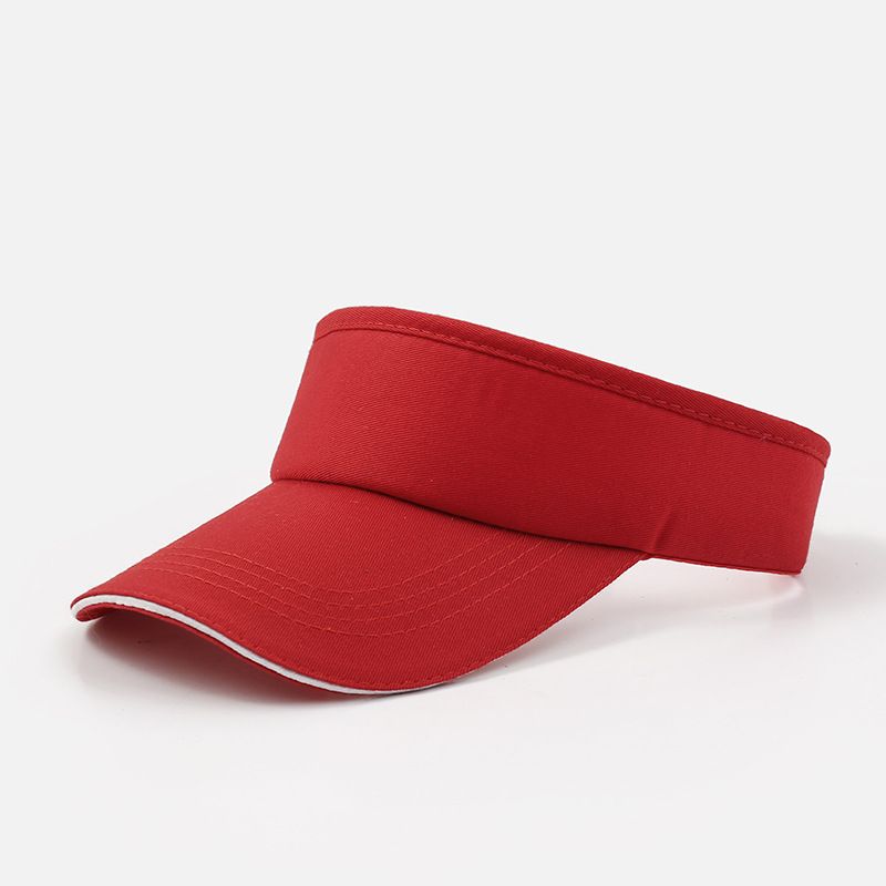 2024  Summer Hat Women's Solid Color Versatile Open Top Baseball Outdoor Sports Sunscreen Duck Tongue Adjustable Tennis_voghion.com