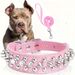 Pet Circle Bullet Stud Rivet Collar Leash Punk Dog Neck Ring_voghion.com