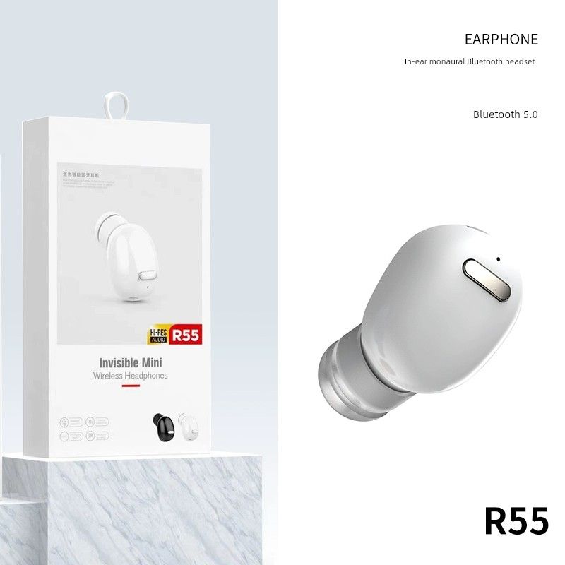 Stereo Business Call Invisible Wireless Bluetooth Headset_voghion.com