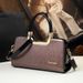 Damentaschen Neue Mode Einfache Handtaschen Eine Schulter Crossbody Mittleren Alters Perlglanz Helle Leder Damentasche Mama Tasche_voghion.com