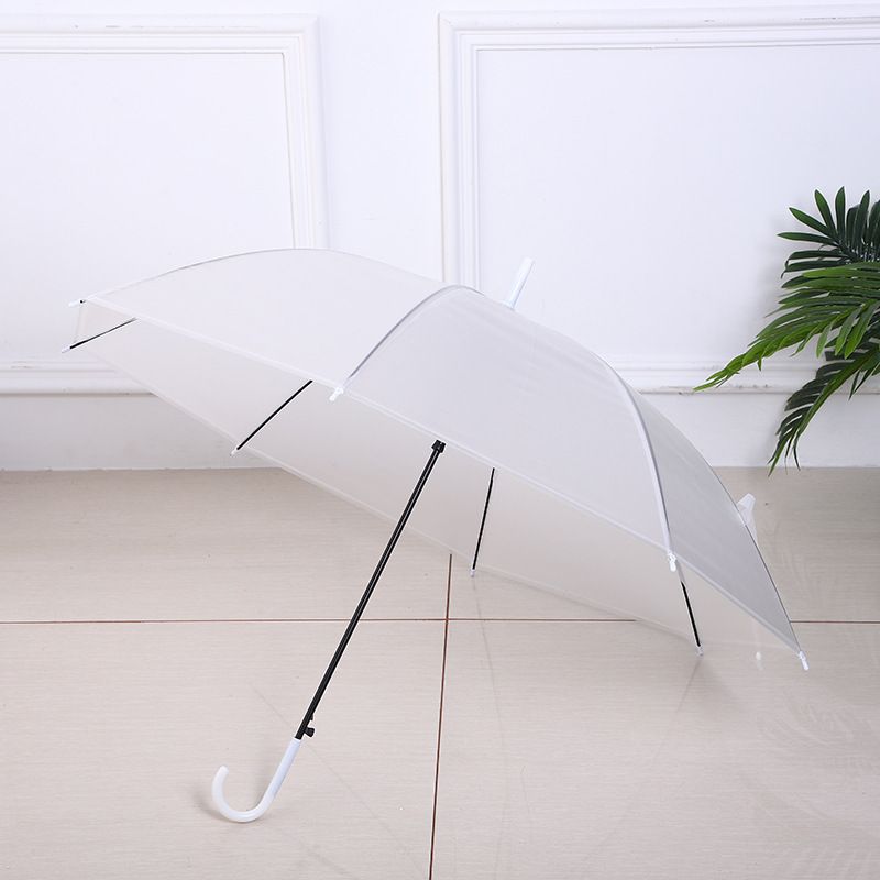 Long Handled Transparent Rainbow For Students, Children, Adults, Color Straight Pole 8-bone Print Umbrella_voghion.com