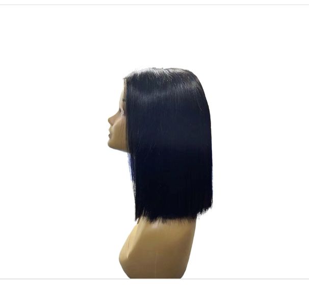 12A Κοντή περούκα ανθρώπινων μαλλιών Bob Bone Straight Bob Human Hair περούκες_voghion.com