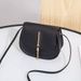 New Golden Tassel Double Layer Semi Circle Solid Color One Shoulder Saddle Bag Fashion Casual Women Small Bag_voghion.com