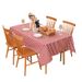 Waterproof Oilproof Dustproof Checkered Tablecloth - Vintage Floral Decor For Kitchen Dining Coffee Table_voghion.com