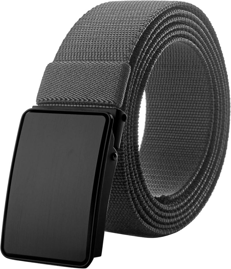 Elastic Fabric 120-180 Cm Men's Work Belt Black_voghion.com