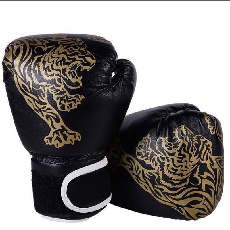 Guantes para adultos, Entrenamiento profesional, Sanda para adultos, Muay Thai, Sacos de arena, Combate masculino y femenino, Boxeo con medio dedo_voghion.com