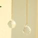 Catena di metallo a forma di sfera di cristallo acchiappasole ciondolo semplice decorazione da parete in lega per la casa all'ingrosso_voghion.com