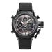 Men's Digital Analog Sports Watch With Silicone Strap - Multifunctional GMT, Calendar, Alarm, Backlight, Water Resistant Dual Display Sports Watch_voghion.com