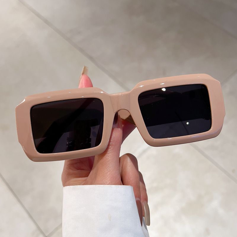 Nouveautés Combt Vintage Rectangle Mode Carré Couleur Bonbon Lunettes de Vue tendance ige Rétro Femmes Marque Design UV400 Lunettes de Soleil_voghion.com