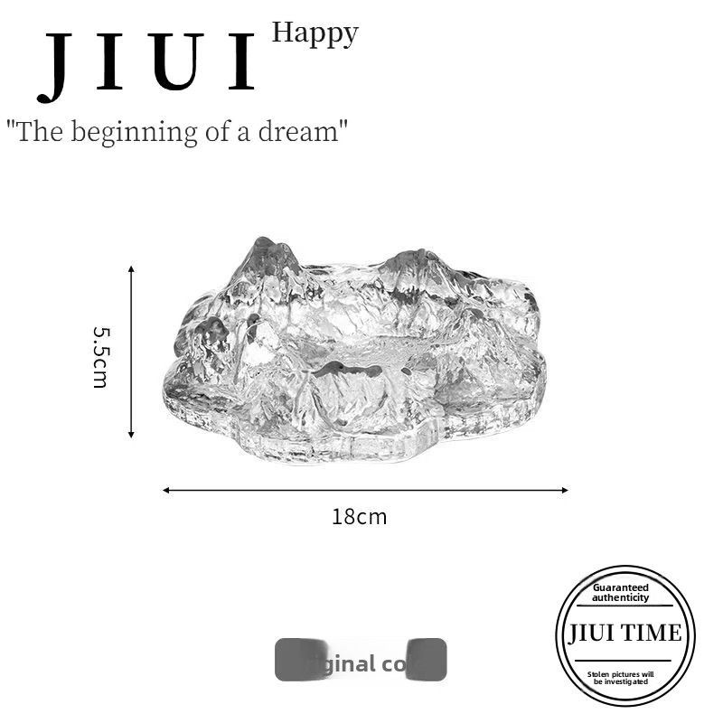 JIUI·Iceberg·Ashtray Glass Ashtray Home Living Room Coffee Table Creative Desktop Ornament|Iceberg_voghion.com