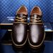Spring And Autumn Large Size Men's Low-Top Lace-Up Casual Leather Hand-Stitched British Style Work Shoes For Men_voghion.com