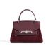 Elegante e spaziosa borsa tote in vera pelle per donna - Borsa a tracolla e a spalla versatile nei colori marrone moka, rosso Anchora, caffè_voghion.com