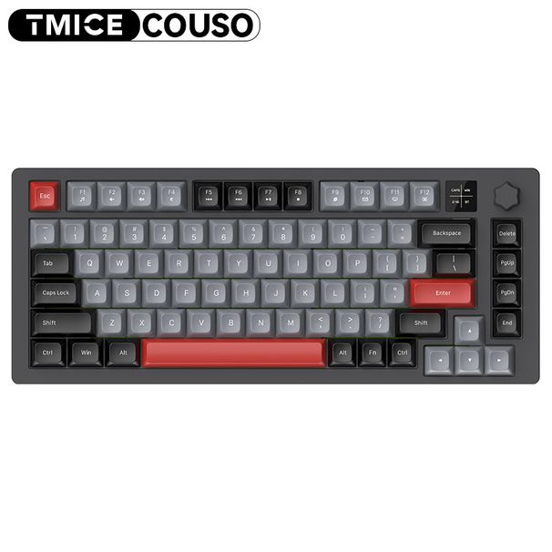 GASKET Hot-Swappable Mechanical 82 Keys Bluetooth Tri-Mode Wireless Gaming Keyboard_voghion.com