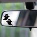Ghostly Funny Halloween Decoration Car Rearview Mirror Window Wall Home Sticker_voghion.com
