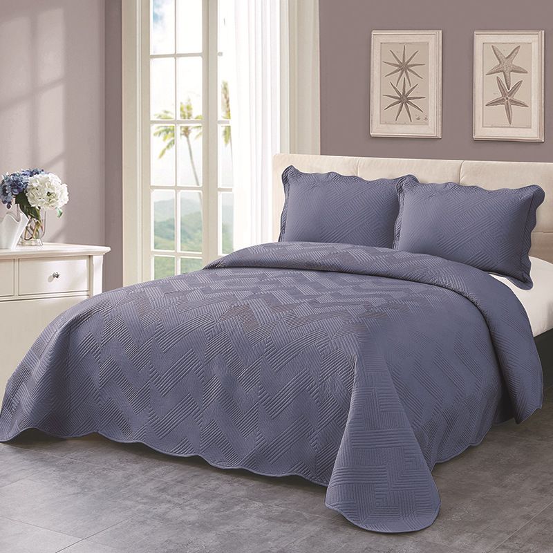 Bedding Set - Bedspreads, Lightweight Summer Quilt, Coverlet For All Season - 3 Piece (1 Quilt, 2 Pillow Shams)_voghion.com