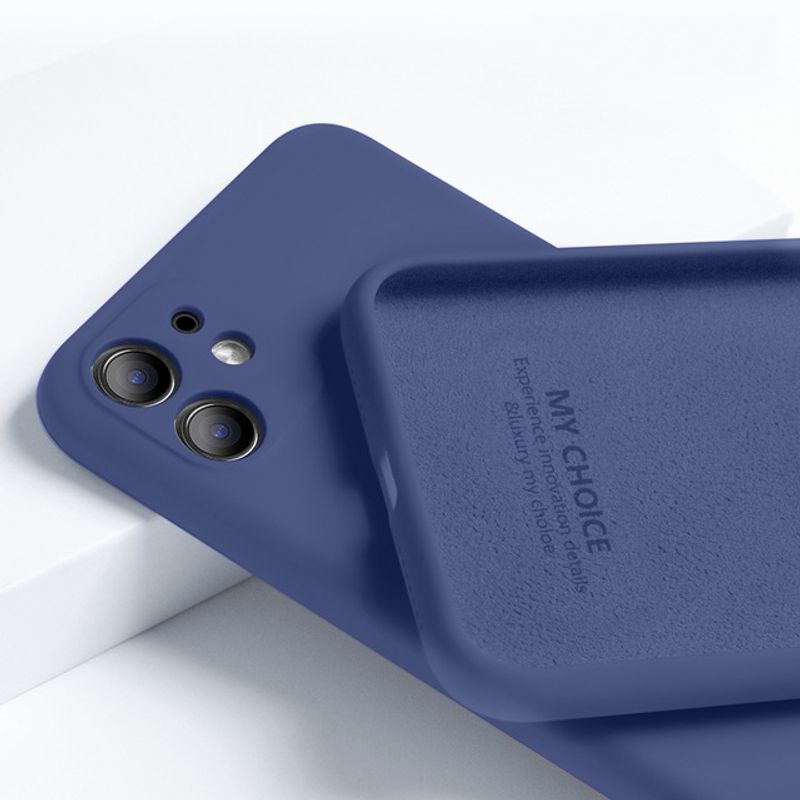 8 Plus SE 2020 6 6s Plus 11 Flüssigsilikonhülle für iPhone 12 Pro Max Mini Solide stoßfeste Hülle für iPhone 11 X XR XS_voghion.com