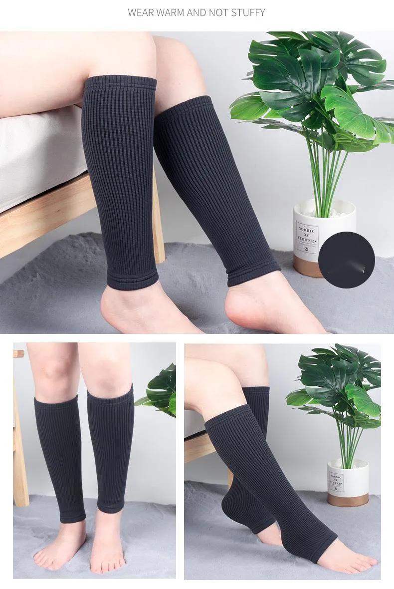 Autumn winter warm knitted thick anti pressure socks for men women, elderly, and elderly with cold leg protection_voghion.com